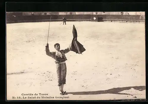 AK Corrida de Toros, Le Salut du Matador, Torero in der Stierkampfarena