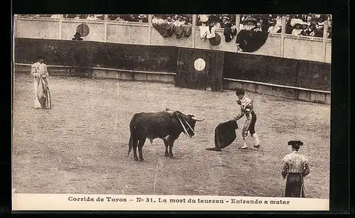 AK Corrida de Toros, La mort du taureau, Entrando a matar, Stierkampf