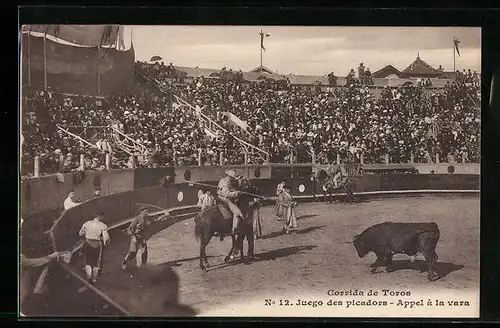 AK Corrida de Toros, Juego des picadors, Appel à la vara, Stierkampf