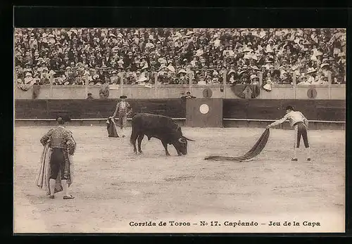 AK Corrida de Toros, Capéando, Jeu de la Capa, Stierkampf