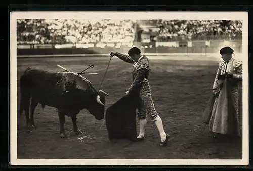 AK Tuer le Taureau en blessant le bulle, Torero mit getroffenem Stier