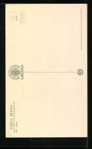 Künstler-AK Vara, Stierkampf