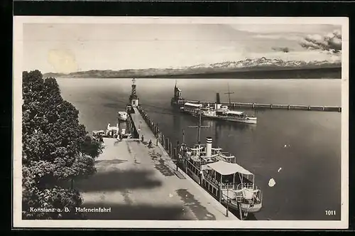 AK Konstanz a. B., Sicht auf die Hafeneinfahrt