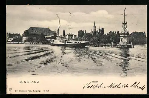 AK Konstanz, Hafenansicht