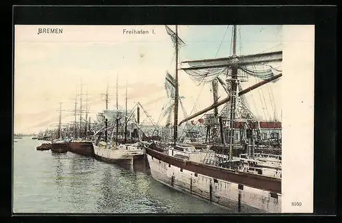 AK Bremen, Segelboote im Freihafen I.