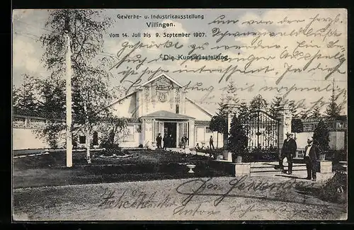 AK Villingen, Gewerbe- und Industrieausstellung 1907, Die Kunstaustellung