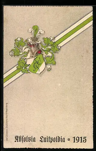 Präge-AK Absolvia Luitpoldia 1915, Studentenwappen