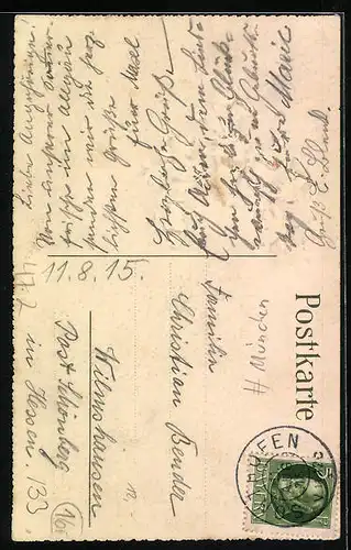 Präge-AK Absolvia Luitpoldia 1915, Studentenwappen