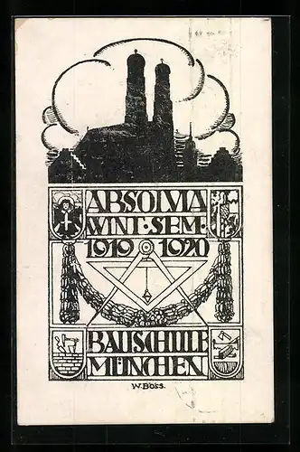 AK München, Bauschule, Absolvia 1919-1920