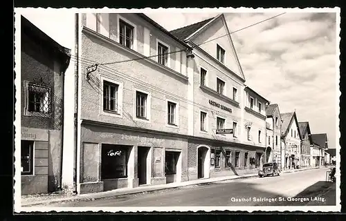 AK St. Georgen i. Attg., Blick zum Gasthof Seiringer