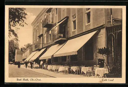 AK Bad Hall, Ansicht vom Cafe Lauf