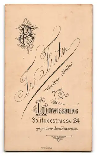 Fotografie Fr. Fritz, Ludwigsburg, Solitudestrasse 24, Ulanenkrieger in Uniform