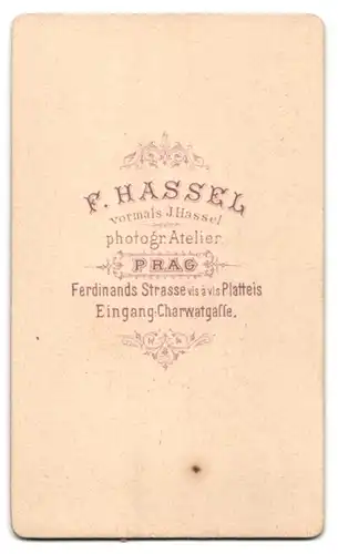 Fotografie F. Hassel, Prag, Ferdinands Strasse, K.u.k. Soldat in Uniform