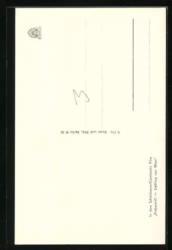 AK Schauspieler Karl Schönböck mit Zylinder