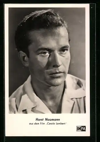 AK Schauspieler Horst Naumann mit ernstem Gesicht
