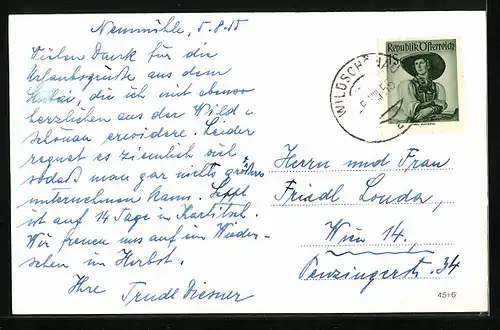 AK Oberau, Blick gegen Schatzberg