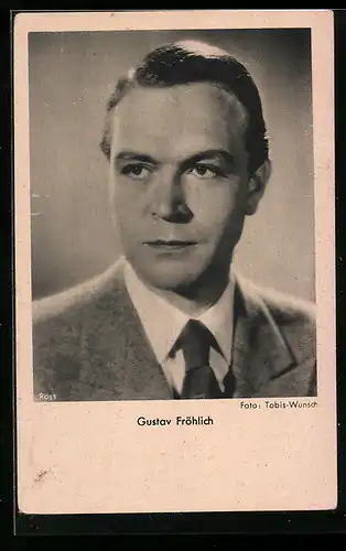 AK Schauspieler Gustav Fröhlich im Anzug