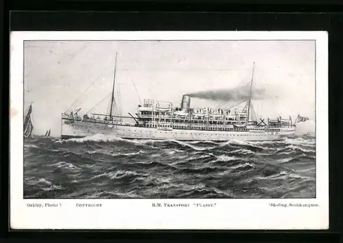 AK Handelsschiff HM Transport Plassy
