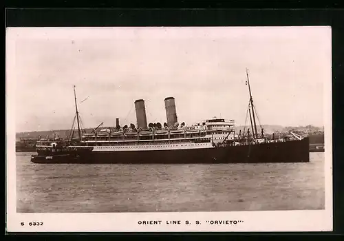 AK Passagierschiff SS Orvieto, Orient Line