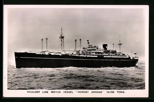 AK Handelsschiff Hornby Grange in Fahrt, Houlder Line Motor Vessel