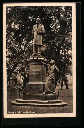 AK Elbing, Schichau-Denkmal