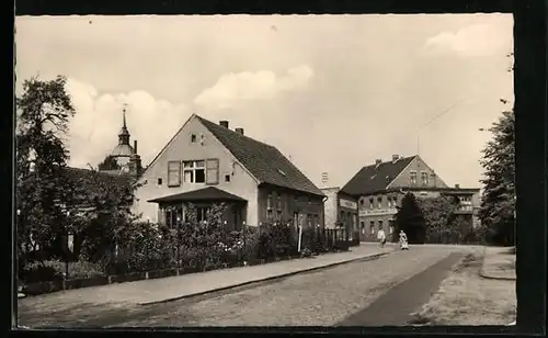 AK Klettwitz /Niederlausitz, Blick in die Schipkauer Strasse