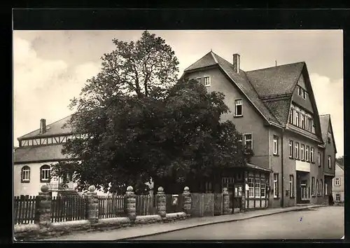 AK Weissenborn /Kr. Eisenberg, HO-Gaststätte u. FDGB-Vertragsheim Thüringer Hof