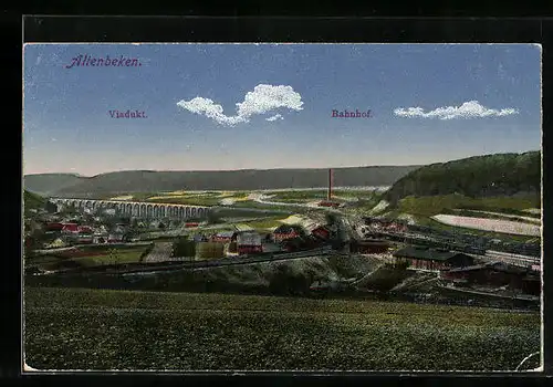 AK Altenbeken, Viadukt Bahnhof
