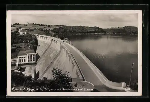 AK Frain a. d. Thaya, Talsperre mit Sperrmauer und Stausee