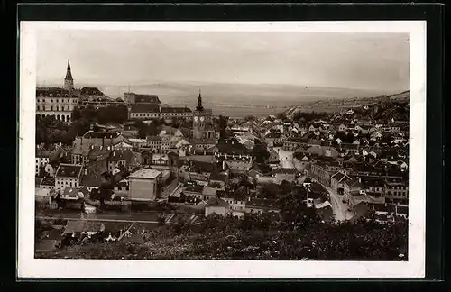 AK Nikolsburg, Ortsansicht aus der Vogelschau