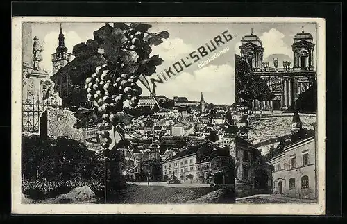AK Nikolsburg, Ortspartien, Totalansicht