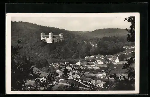 AK Ratschitz, Ortsansicht aus der Vogelschau