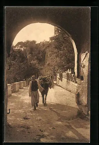 AK Jajce, Blick vom Travniker Thor