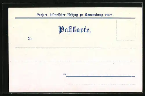 Künstler-AK Ravensburg, Project. historischer Festzug 1902, Mittelalterliche Zünfte, Bildhauer, Schneider