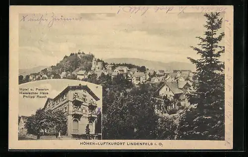 AK Lindenfels i. O., Hotel und Pension Hessisches Haus von Philipp Rauch