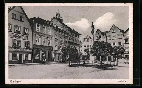 AK Weilheim, Blick auf den Hauptplatz