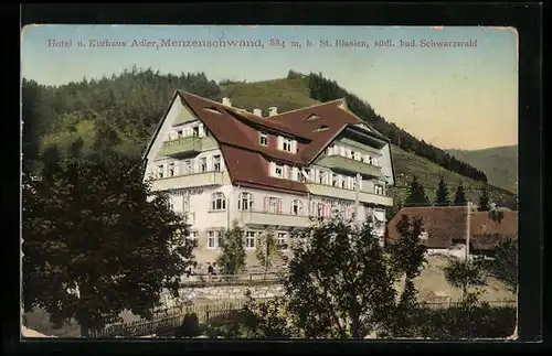 AK Menzenschwand, Hotel und Kurhaus Adler