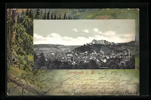 AK Kulmbach i. B., Totalansicht aus der Ferne