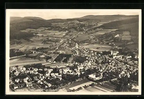 AK Höchst /Odenw., Gesamtansicht vom Flugzeug aus