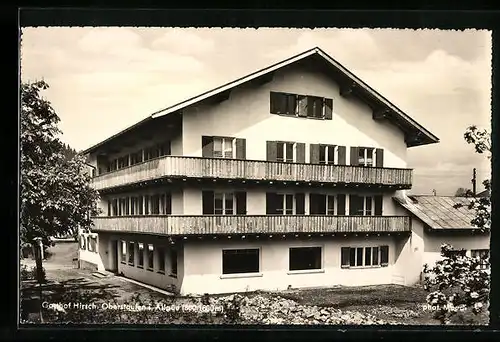 AK Oberstaufen /Allg., Gasthof Hirsch J. Einsle