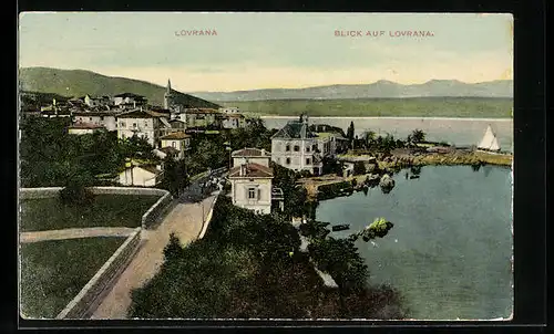 AK Lovrana, Blick auf Lovrana