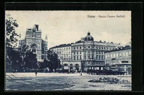 AK Fiume, Piazza Cesare Battisti