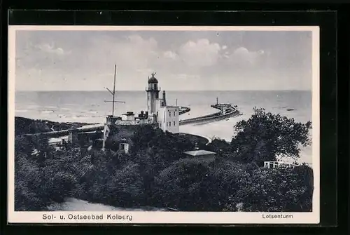 AK Kolberg / Ostsee, Lotsenturm