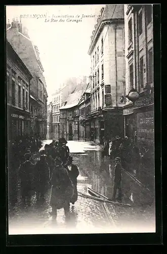 AK Besancon, La Rue des Granges