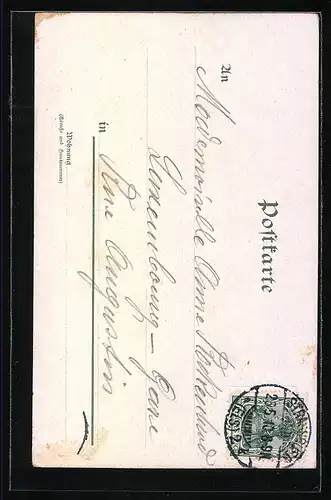 Lithographie Strassburg, Darstellung vom Münster