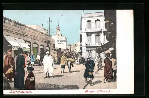 AK Tanger, Rue principale, Strassenpartie