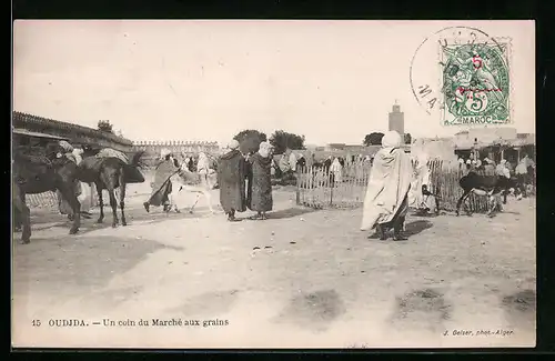 AK Oudjda, Un coin du Marché aux grains
