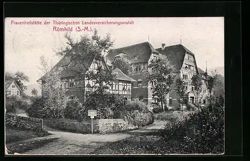AK Römhild /S.-M., Frauenheilstätte der Thüringischen Landesversicherungsanstalt