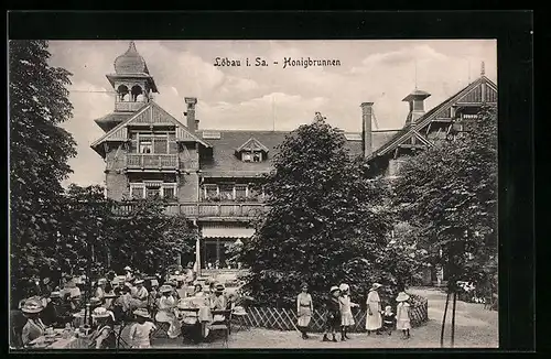 AK Löbau i. Sa., Gasthaus Honigbrunnen