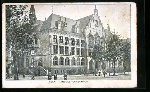 AK Köln-Neustadt, Blick auf die Handelshochschule